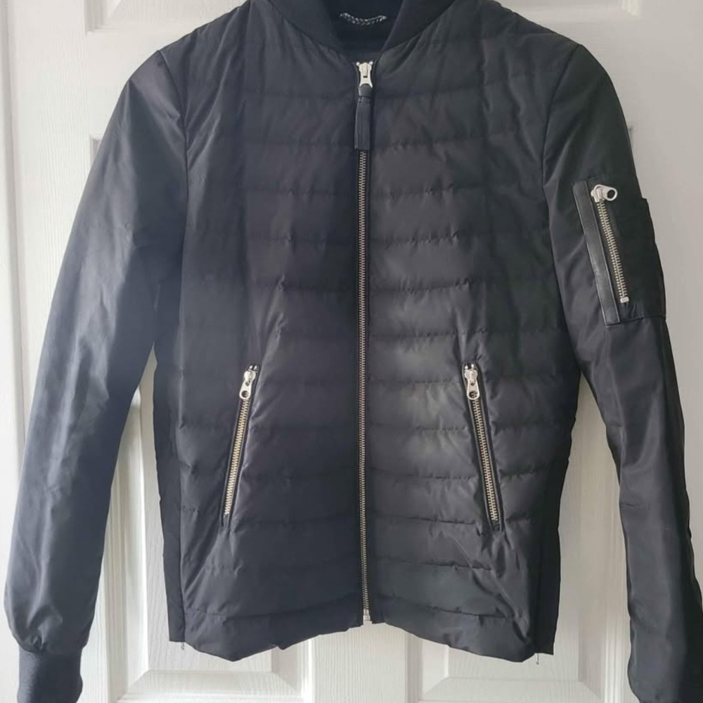 Mackage Black Bomber Jacket